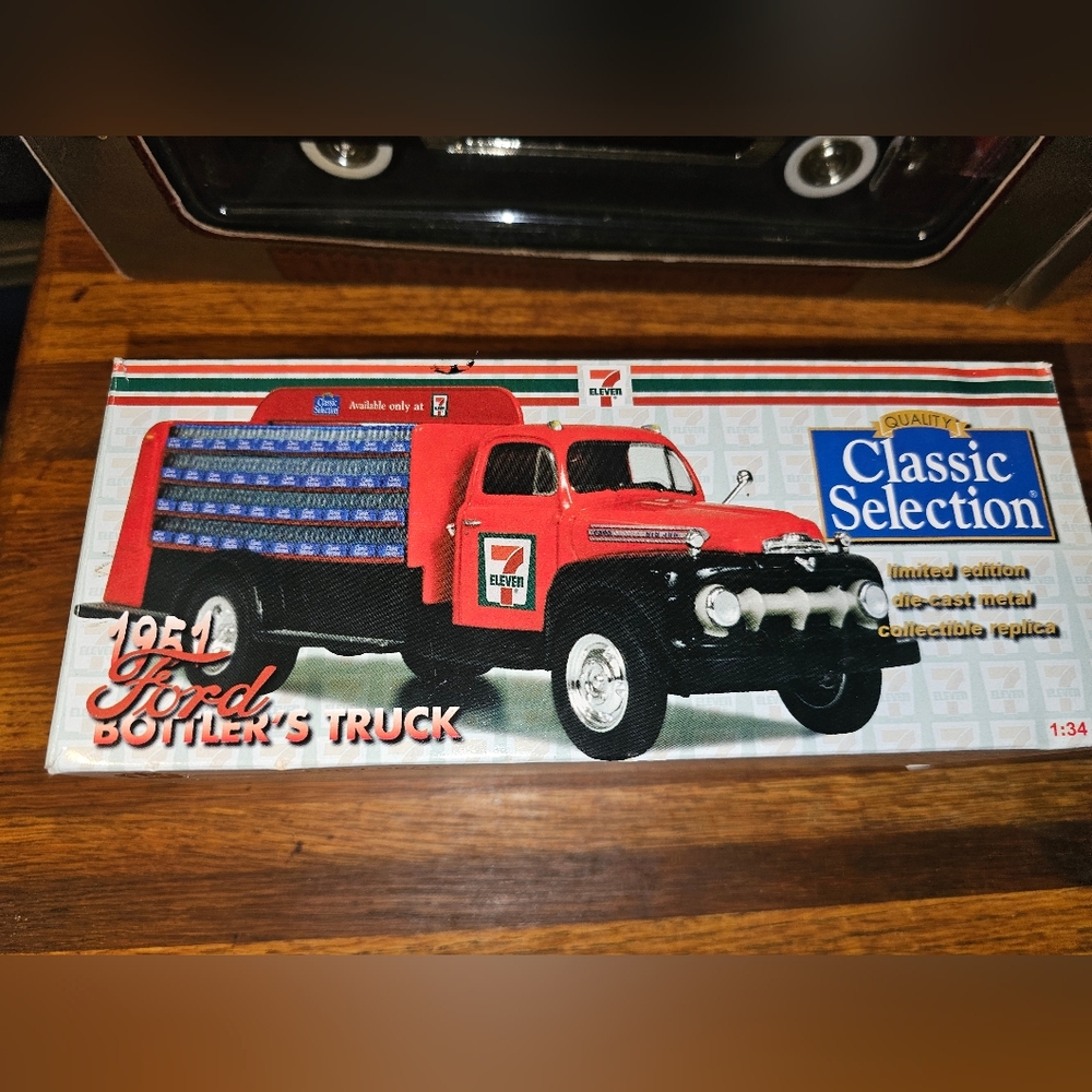 Ford Classic Red and Black Bottler's Truck Model